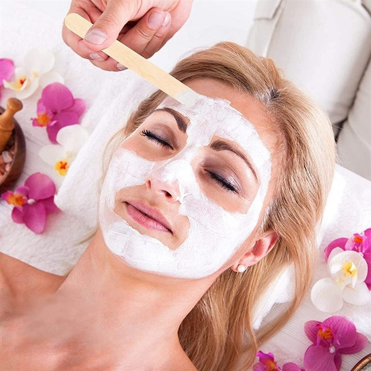 Tongue Depressor Wooden Wax Applicator Spatula Sticks Waxing Stick