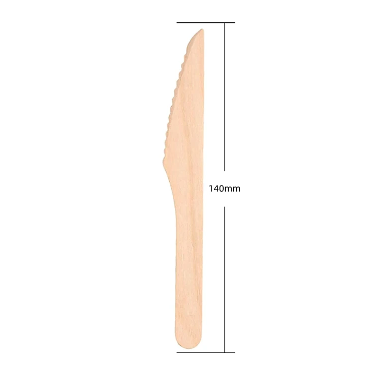 140mm Disposable Wood Knife